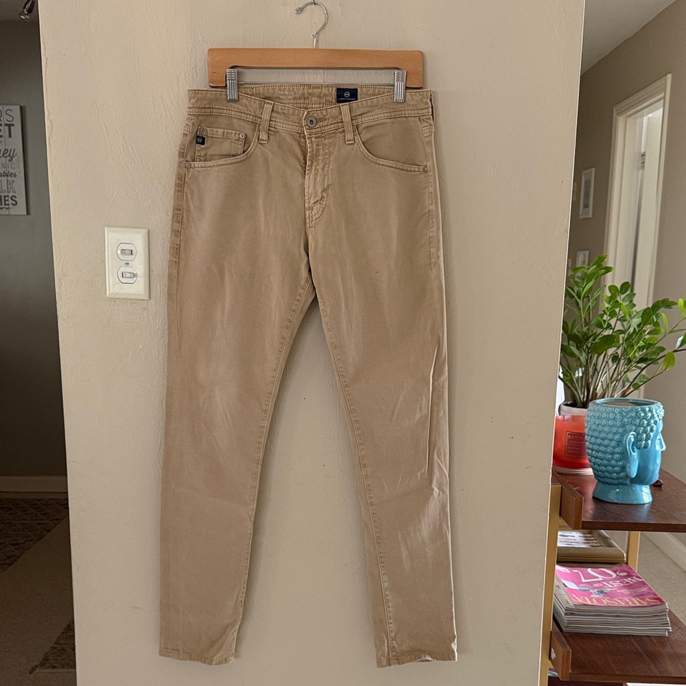 AG Tellis Tan Slim Fit Chino style Jeans 31 x 31